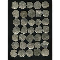 Atocha. 35-piece lot of Grade 3 Philip III 8 Reales wit 