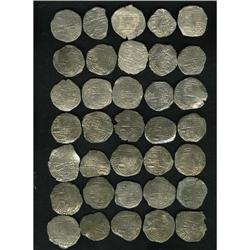 Atocha. 35-piece lot of Grade 2 Philip III 8 Reales wit 