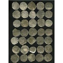 Atocha. 35-piece lot of Grade 2 Philip III 8 Reales wit 