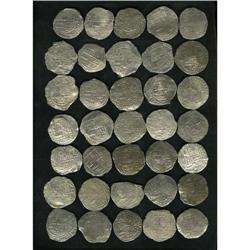 Atocha. 35-piece lot of Grade 2 Philip III 8 Reales wit 