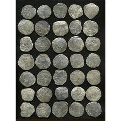 Atocha. 35-piece lot of Grade 2 Philip III 8 Reales wit 
