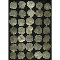 Atocha. 35-piece lot of Grade 2 Philip III 8 Reales wit 