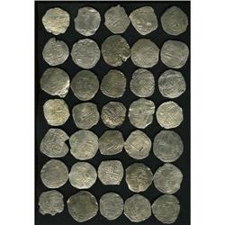 Atocha. 35-piece lot of Grade 2 Philip III 8 Reales wit 