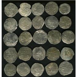 Atocha. 25-piece lot of Grade 1 Philip III 8 Reales wit 