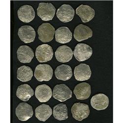 Atocha. 25-piece lot of Grade 1 Philip III 8 Reales wit 