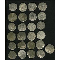 Atocha. 25-piece lot of Grade 1 Philip III 8 Reales wit 