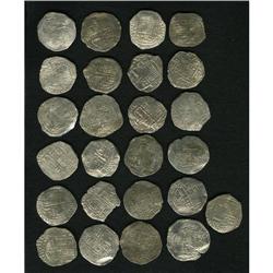 Atocha. 25-piece lot of Grade 1 Philip III 8 Reales wit 
