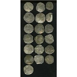 Atocha. 19-piece lot of Philip III 8 Reales, various as 