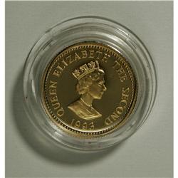 Elizabeth II gold 25 Pounds 1993, KM6, 40th anniversary 