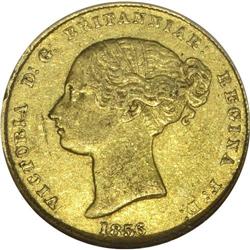 Victoria gold 1/2 Sovereign 1856, KM1, XF40 NGC Reserve 