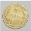 Image 2 : Victoria gold 1/2 Sovereign 1858, KM3, VG-F, evenly wor 