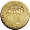 Image 1 : Victoria gold 1/2 Sovereign 1871S, KM5, AU58 NGC RBA, a 