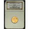 Image 3 : Victoria gold 1/2 Sovereign 1877M, KM5, AU53 NGC RBA, n 