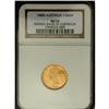 Image 3 : Victoria gold 1/2 Sovereign 1880S, KM5, AU53 NGC RBA, l 