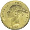 Image 1 : Victoria gold 1/2 Sovereign 1881M, KM5, AU50 NGC RBA, l 