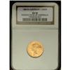 Image 3 : Victoria gold 1/2 Sovereign 1881M, KM5, AU50 NGC RBA, l 