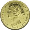 Image 1 : Victoria gold Sovereign 1862, KM4, AU55 NGC, highly lus 