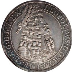 Leopold the Hogmouth Taler 1701 Hall, KM644.4, Davenpor 