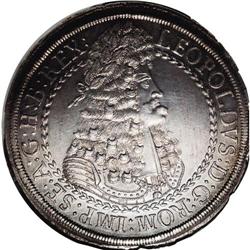 Leopold the Hogmouth 2 Taler ND (1686) Hall, KM1338, Da 