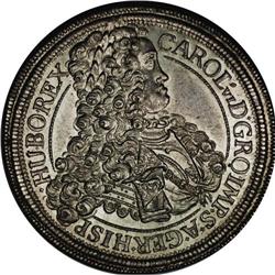 Charles VI Taler 1718 Vienna, KM1923, Davenport 1035, c 