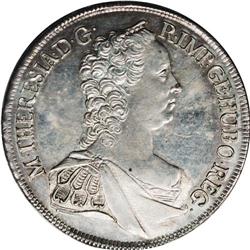 Maria Theresa Mining Taler 1758 Vienna, KM1968, Davenpo 