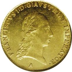 Franz I gold Ducat 1813A, KM2169, MS61 NGC, an attracti 