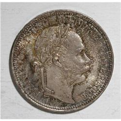 Franz Joseph I - Silver Trio, KM2222 Florin, two dates, 