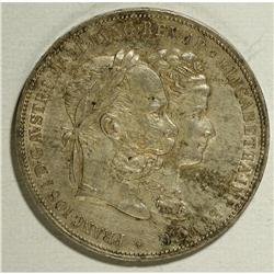 Commemorative Silver - Three Types, KM-X5 2 Florin 1879 