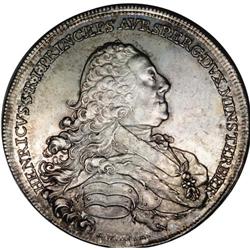 Auersperg. Heinrich Taler 1762, KM4, Davenport 1181, ch 