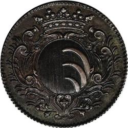 Kinsky. Leopold Ferdinand Copper Pattern 1/2 Taler (174 