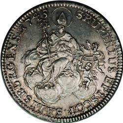 Salzburg. Jakob Ernst Taler 1745-FMK, KM345, Davenport 