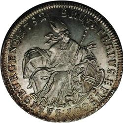 Salzburg. Andreas Jakob Taler 1752, KM364, Davenport 12 