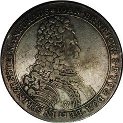 Sprinzenstein. Johan Ehrenreich Taler 1717, KM10, Daven 