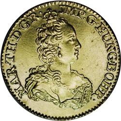 Austrian Netherlands. Maria Theresa gold Souverain d''O 