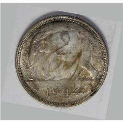 Leopold III 50 Francs 1944, KM27, deeply toned UNC, an 