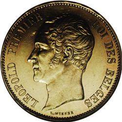 Leopold I gold (100 Francs) 1853, Friedberg 409, KM-XM3 