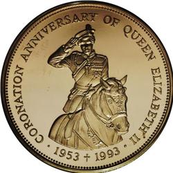 Elizabeth II gold 500 Dollars 1993, KM120, gem cameo Pr 