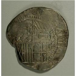 Felipe IV cob 8 Reales - Pair, KM19a, Fine with "63" an 