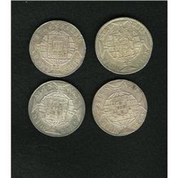 Joao VI - Quartet of Overstruck 960 Reis, 1818R over Li 