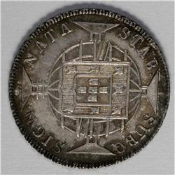 Joao VI - Pair of Silver Types, KM307 960 Reis 1815, st 