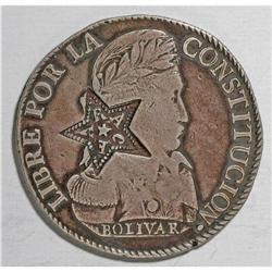 Ceara. Star Counterstamp 1833-34, similar to KM-X66 (Un 