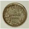 Image 4 : Victoria 5 Cents 1875H - Two Varieties, KM2, small date 