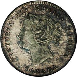 Victoria 5 Cents 1880H, KM2, MS63 PCGS Eliasberg, a lov 