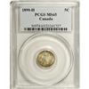 Image 3 : Victoria 5 Cents 1890-H, KM2, MS65 PCGS. Slightly mottl 