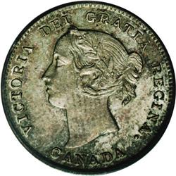 Victoria 5 Cents 1893, KM2, MS63 PCGS Eliasberg, lightl 