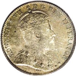 Edward VII 5 Cents 1903, KM13, MS66 PCGS. Nicely define 