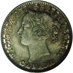 Victoria 10 Cents 1870 Narrow 0, KM3, MS65 PCGS Eliasbe 