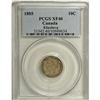 Image 1 : Victoria 10 Cents 1885, KM3, XF40 PCGS Eliasberg, an ev 