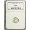 Image 1 : George V 10 Cents 1930, KM23a, MS64 NGC, fully brillian 