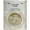 Image 3 : George VI Dollar 1950 FWL, KM46, MS67 PCGS, lightly ton 